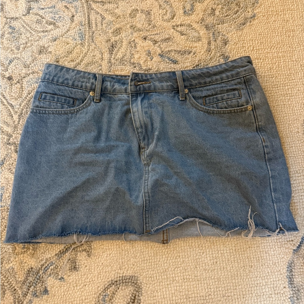 edikted denim skirt